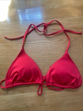 New Victoria’s Secret Women’s Red Triangle Bikini Top Swimwear
